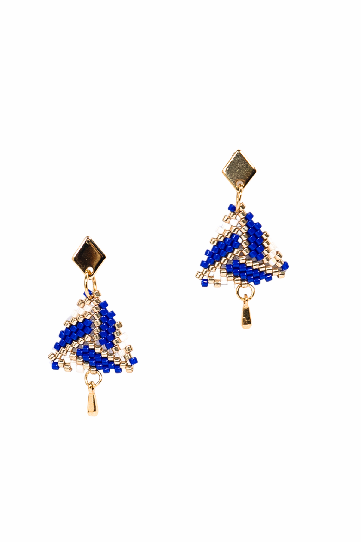 Callie Blue Miyuki Beaded Earrings