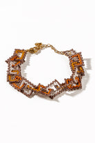 Cleo Geometric Slant Beaded Bracelet